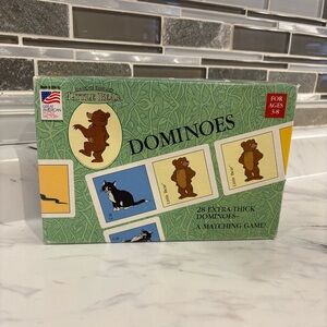 Vintage Little Bear Dominoes matching game complete Maurice Sendak